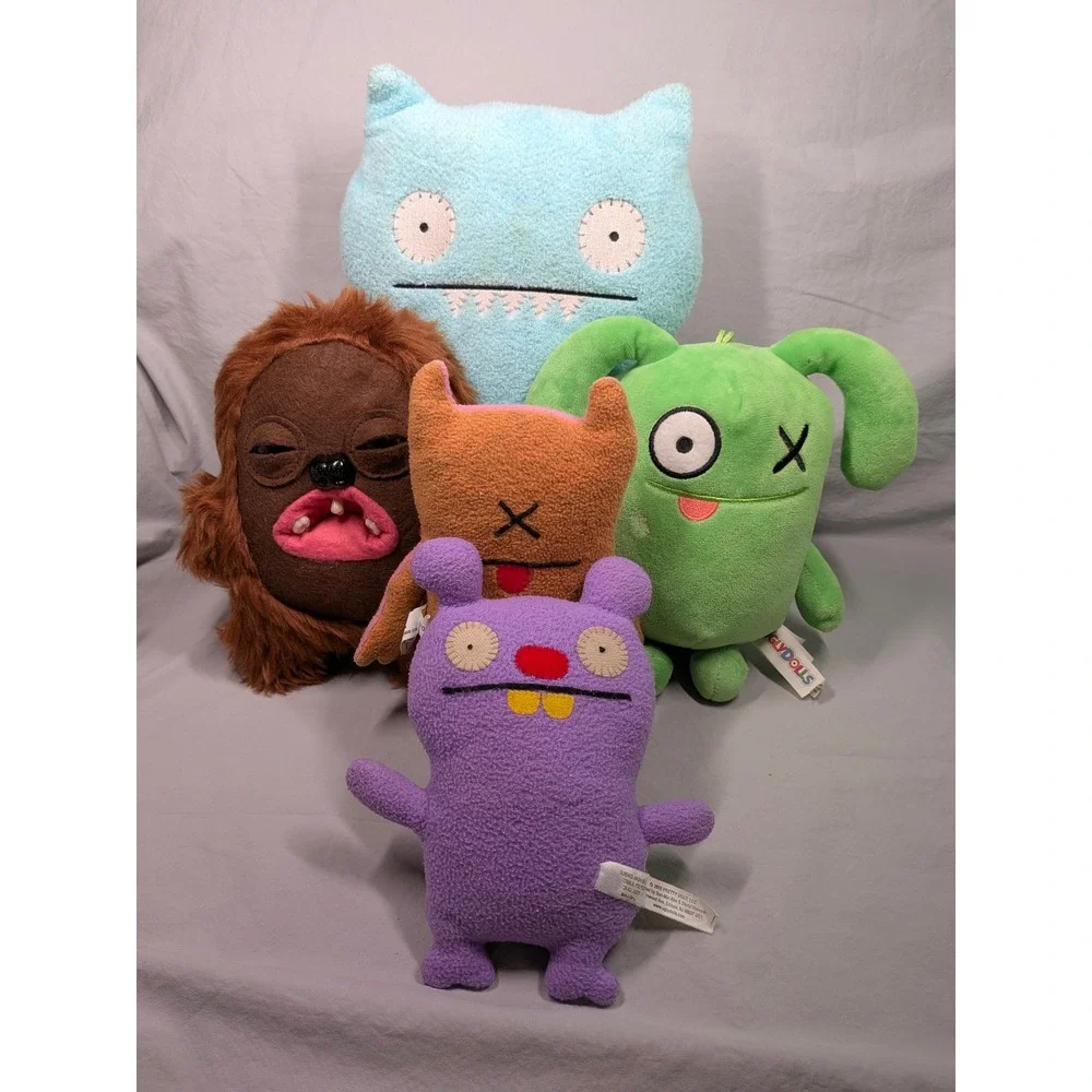 UglyDolls Plush Lot Fuggler Mixed Monsters Stuffed Animals Bop-N-Beep and friend